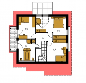 Floor plan of second floor - KOMPAKT 47